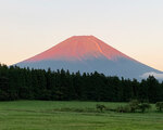 テラスより望む富士山