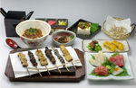 やみつきうなぎの串盛