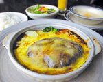 煮込みハンバーグチーズ焼セット