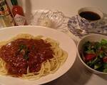ミートソースランチ
