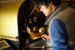 店主がすべてのコーヒーの焙煎を焙煎。温度と時間を細かく取りブレのない味わいを作ってます