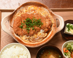 天城シャモかつ煮定食