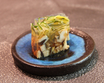 アナゴやキュウリを煮こごりにした「酢の物」（「おまかせ」一例）