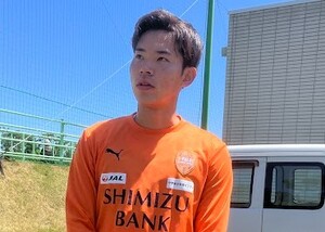 清水エスパルスの大卒ルーキー落合毅人が誕生日に誓う。「努力の年にしたい」