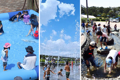 ＜浜松市・湖西市＞夏季限定の水遊び広場オープン！水と戯れて暑さを吹き飛ばそう！