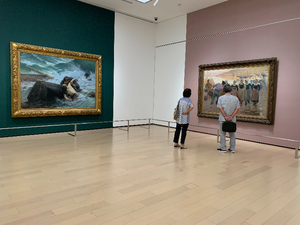 【静岡市美術館の「ブルターニュの光と風」展】浮世絵的構図のモネ作品