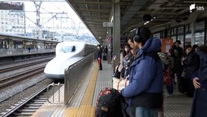 静岡駅発着の新幹線は目立った混雑なし＝静岡県