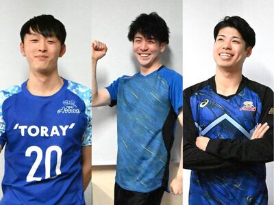 バレーボールの東レアローズに山田大貴、武田大周、小野寺瑛輝の“新人トリオ”合流！3人には高校時代に接点が…