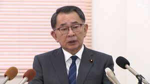 安倍派座長が地元・浜松で会見し謝罪　辞職などについて否定