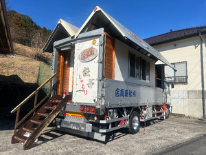 【しゃもり】島田で見つけた、4トントラックの餃子キッチンカー！キャベツたっぷりヘルシーなのにボリューム満点！