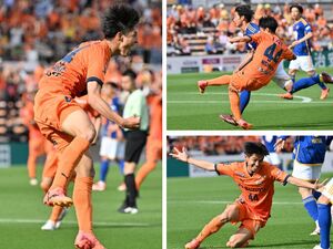 清水エスパルスの17歳西原源樹が決めた“ゴラッソ”を連続写真で振り返り！美しい股抜きから歓喜の瞬間まで