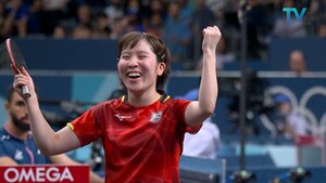 平野美宇メダルまであと1勝 卓球女子団体でタイに完勝 ベスト4進出【パリ五輪】