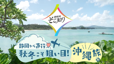 【静岡から直行！ 秋冬こそ狙い目！沖縄旅】キレイな海に、亜熱帯の森！グルメも盛りだくさん！知られざる魅力たっぷりの沖縄を満喫