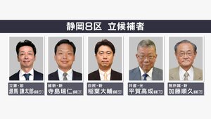「自民現職」×「立憲現職」一騎打ち→「自民新人」×「立憲現職」も野党一本化できず…構図ガラリ静岡8区【衆院選2024】