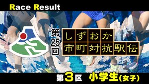 【静岡駅伝】鈴木伶華(掛川市)岡本彩那(函南町)が区間賞＝3区リザルト(小学生女子)【第25回しずおか市町対抗駅伝】