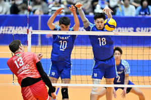 バレーボールSVリーグ・東レアローズ静岡、MB西本圭吾がトップブロッカー＆ベスト6受賞