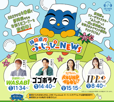 ゴゴボラケにふじっぴー登場!「県民の日」のお知らせ&イベント情報の紹介!【PR】