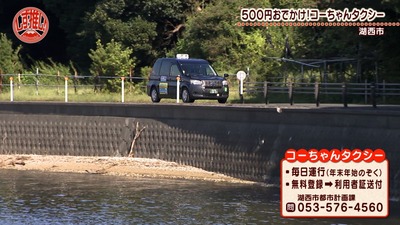 【コーちゃんタクシー】自然豊かな町を、おでかけしたい市民に寄り添って走るタクシー/湖西市