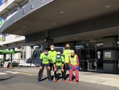 島田市役所で出発前の集合写真