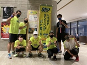 出発前。ウェルピアながいずみ内のSRP特設ブース前で。