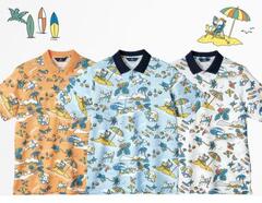 デサントジャパンの「トロピカルペンギン柄プリント半袖シャツ」