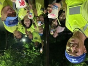 公園にて途中休憩