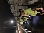 明電舎さん前