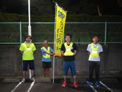 袋井ハイム駐車場へ集合したランパトメンバー