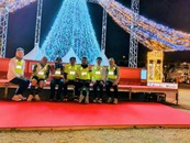 中央公園内のライトアップ前