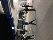 沼津警察署の方中心に準備体操