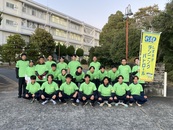 島田高校で集合写真を撮影