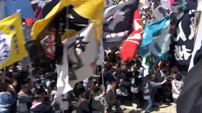 「この日がやっと迎えられた」浜松まつり勇壮に開幕 大凧が青空を舞う＝静岡・浜松市