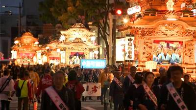 「すごすぎて言葉が出ない」夜の市街地彩る...浜松まつり『御殿屋台引き回し』3日間で80の町の屋台が登場＝静岡・浜松市