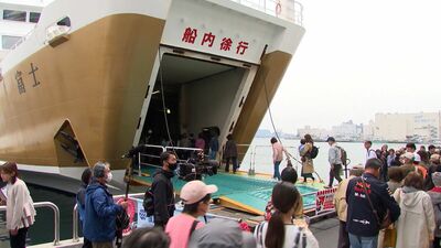 乗り場が駅の近くになった『駿河湾フェリー』徒歩乗船が好調 9月に車の乗船の再開へ