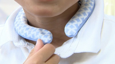 「カチカチで気持ちいい」小学校に首用クールバンドやタオル用冷凍庫を設置 下校時の熱中症対策に＝静岡・藤枝市