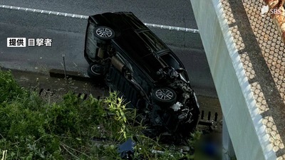 東名に車転落させ逃走の男 無免許運転の罪で起訴 危険防止措置義務違反と事故不申告は不起訴＝地検浜松支部