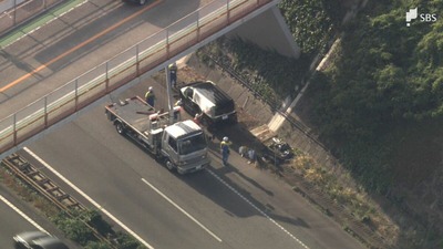 使用の発覚免れようと逃走か…“無免許運転で東名に転落”47歳男を覚醒剤使用の疑いで逮捕 34歳女も再逮捕＝静岡県警【詳報】