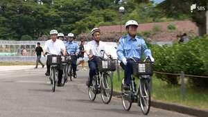 「事故に遭ったときにあるかないかで結果は変わる」静岡県警本部長や静岡知事らがヘルメットかぶり安全な自転車の乗り方をPR 夏の交通安全県民運動スタート