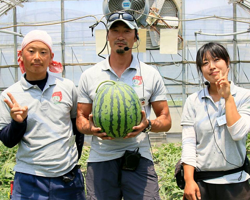 ばやし スイカ 祭り