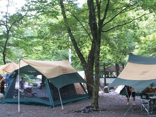 静岡県中部のキャンプ場