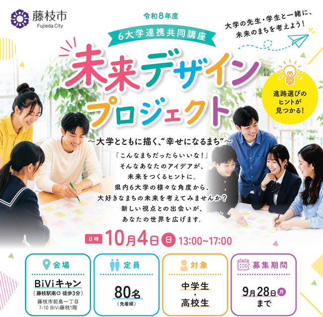 県内6大学と連携！「未来デザインプロジェクト」を開催｜静岡新聞