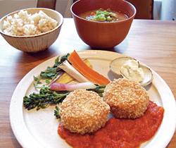 ごはんとお味噌汁のプレートA