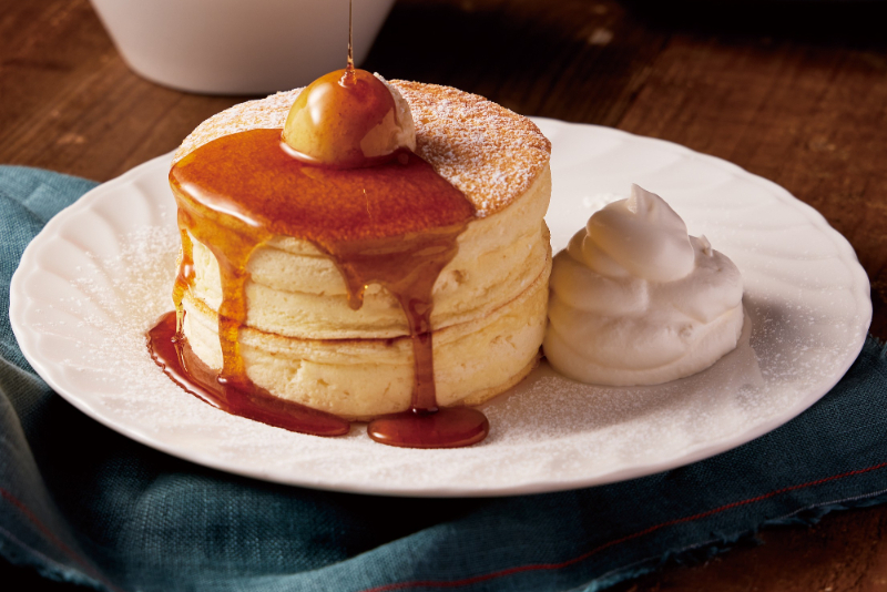 自家製カソナードバターのパンケーキ