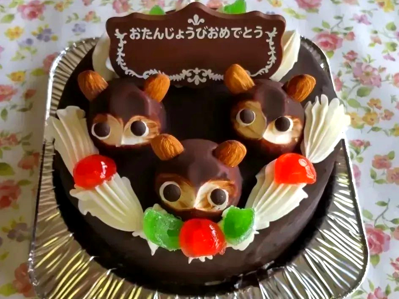 昭和レトロなスイーツ「たぬきケーキ」の人気が上昇中！静岡市で唯一