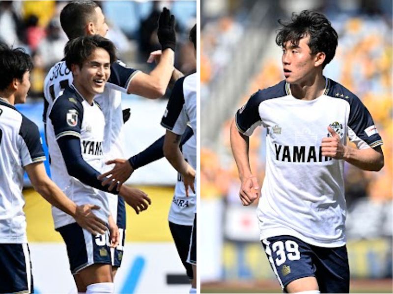 ジュビロ磐田の角昂志郎と植村洋斗、仙台戦後コメント「俺がPKもらっ