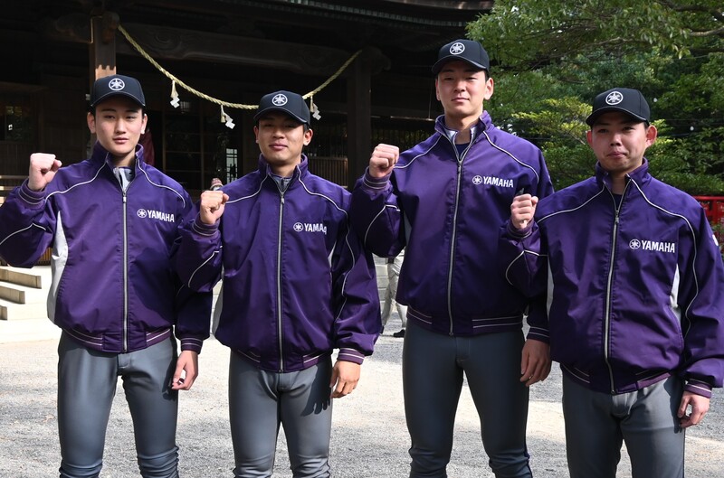 社会人野球＞ヤマハが必勝祈願 新年の目標は「36年ぶり都市対抗優勝
