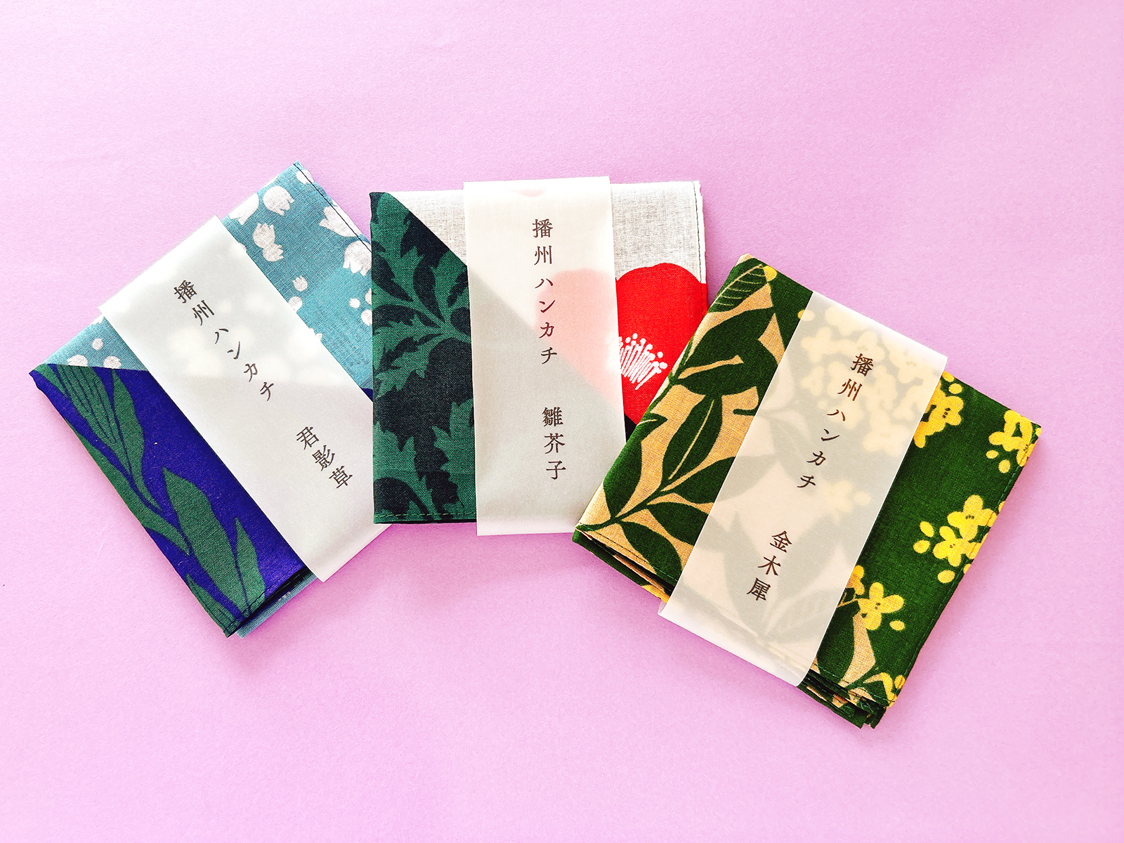 ダイソーの姉妹ブランド「Standard Products」の和柄ハンカチが550円