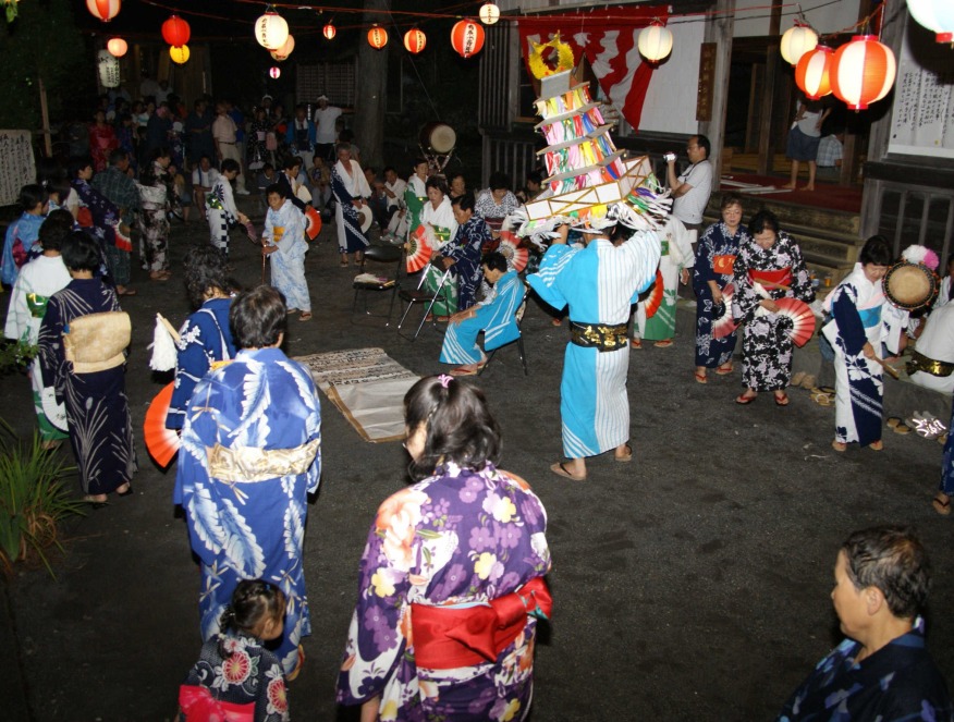 有東木の盆踊（静岡市提供）
