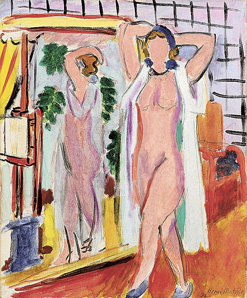 上原美術館　アンリ・マティス「鏡の前に立つ白いガウンを着た裸婦」（１９３７年）