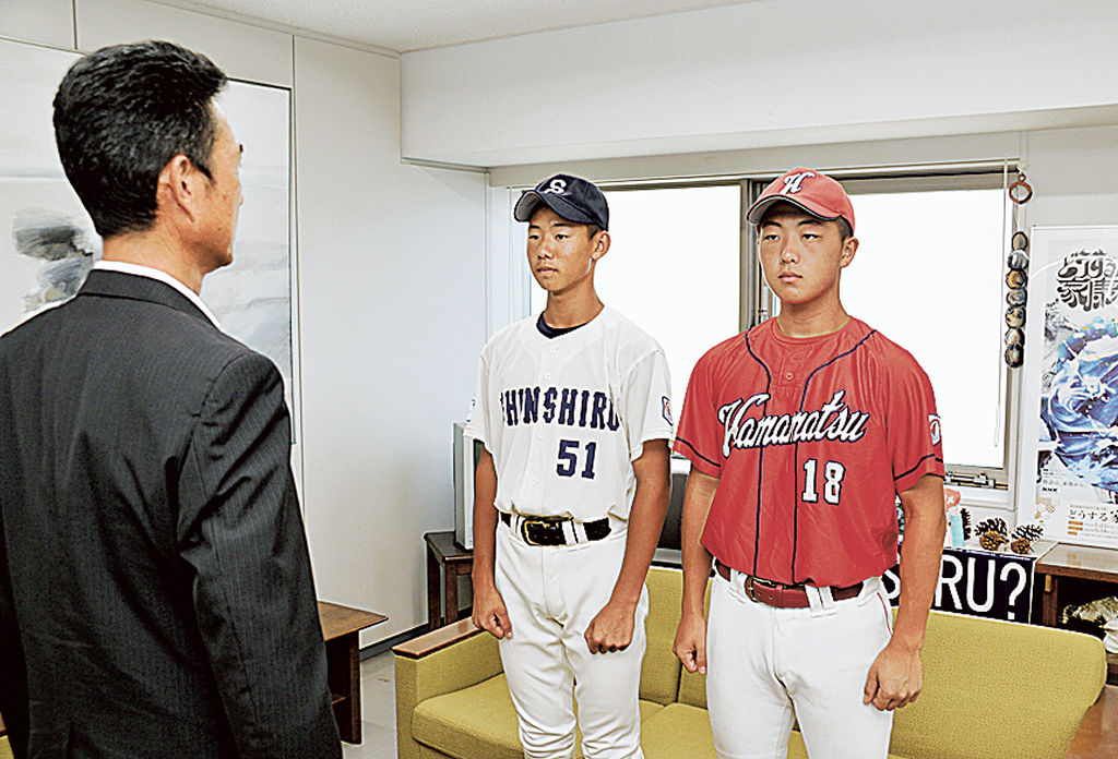 世界少年野球大会出場へ 浜松の２選手、教育長に意気込み｜あなたの静岡新聞